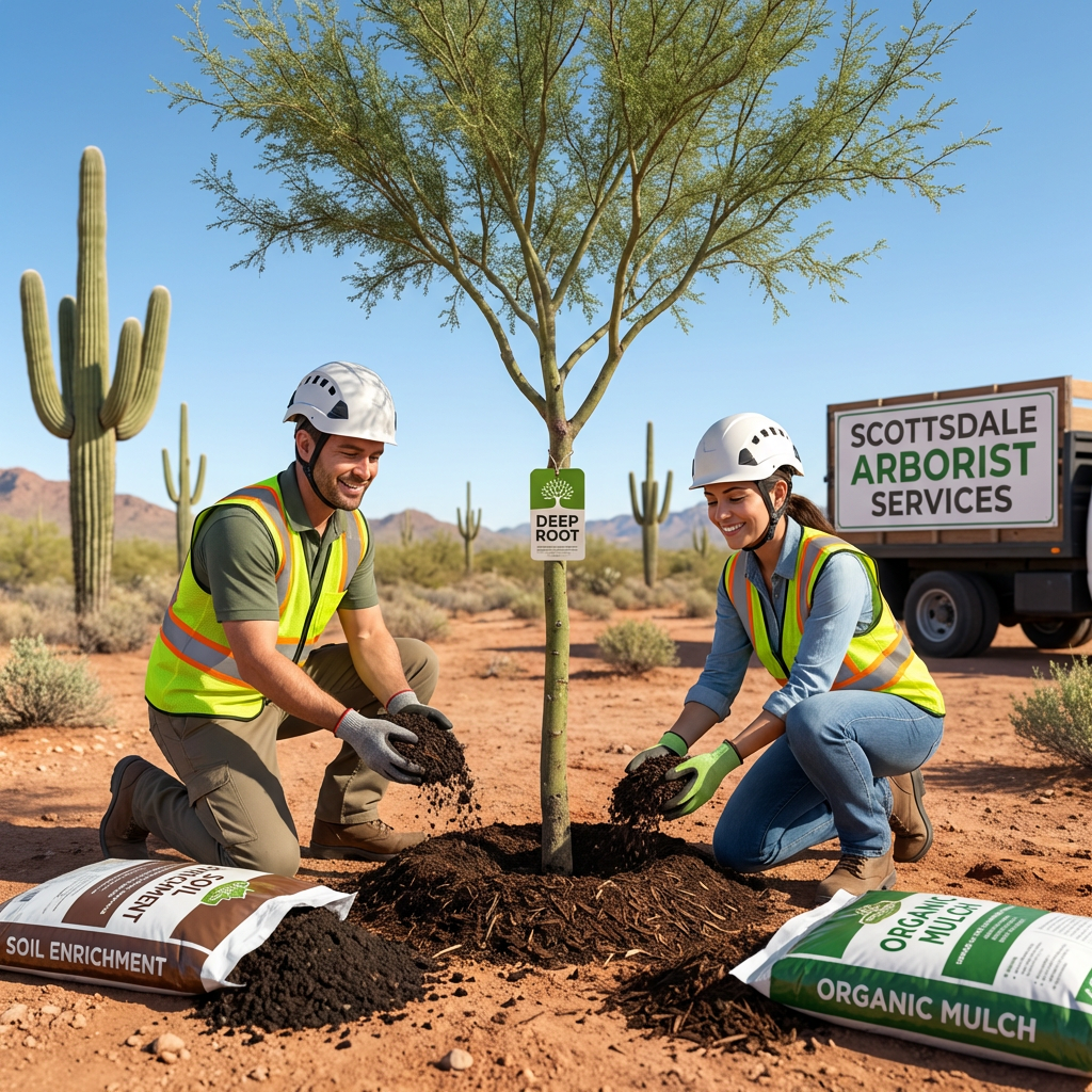 Soil amendment and mulching.