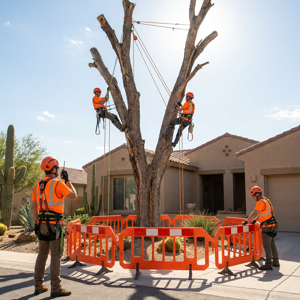 Our team wears protective equipment throughout the entire removal process.