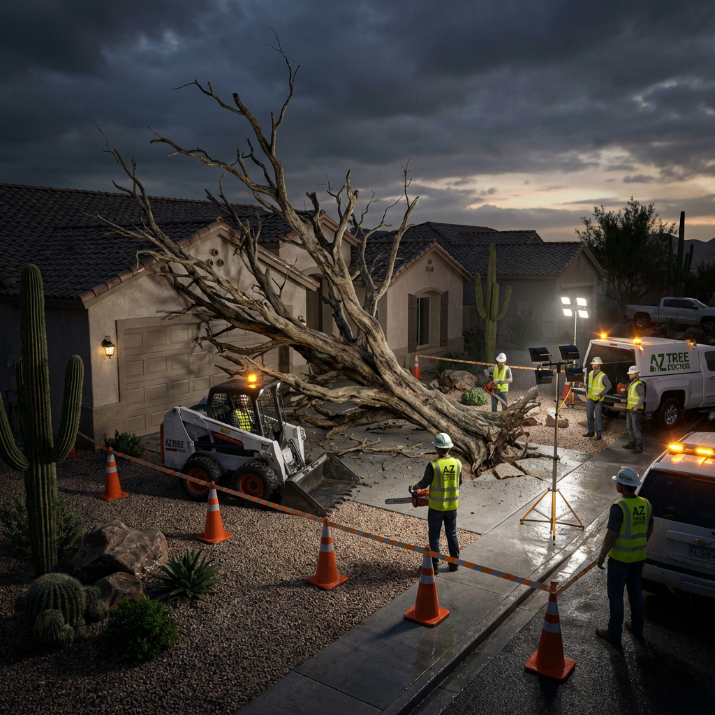 Storm damage creates urgent situations requiring immediate response.