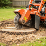 Tree stump grinding