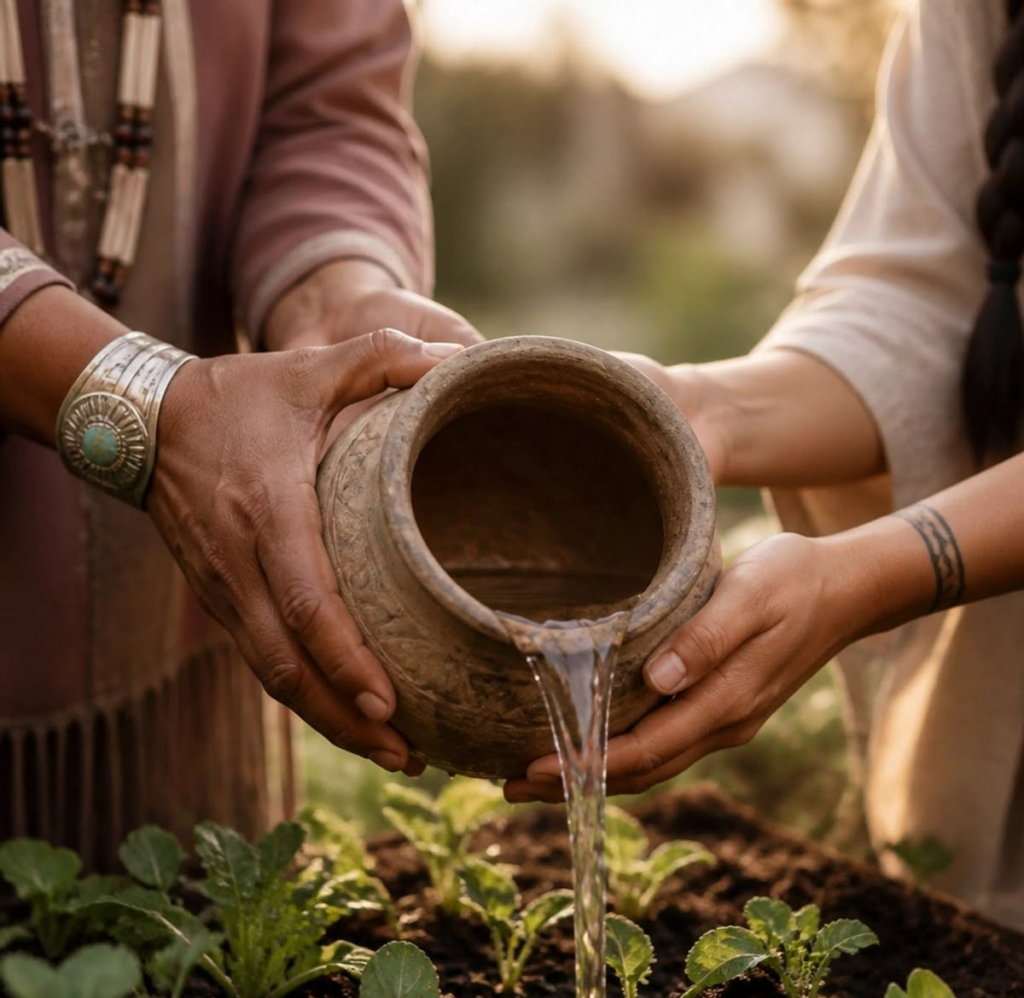 In Arizona, the goal is deep watering that encourages deep roots.